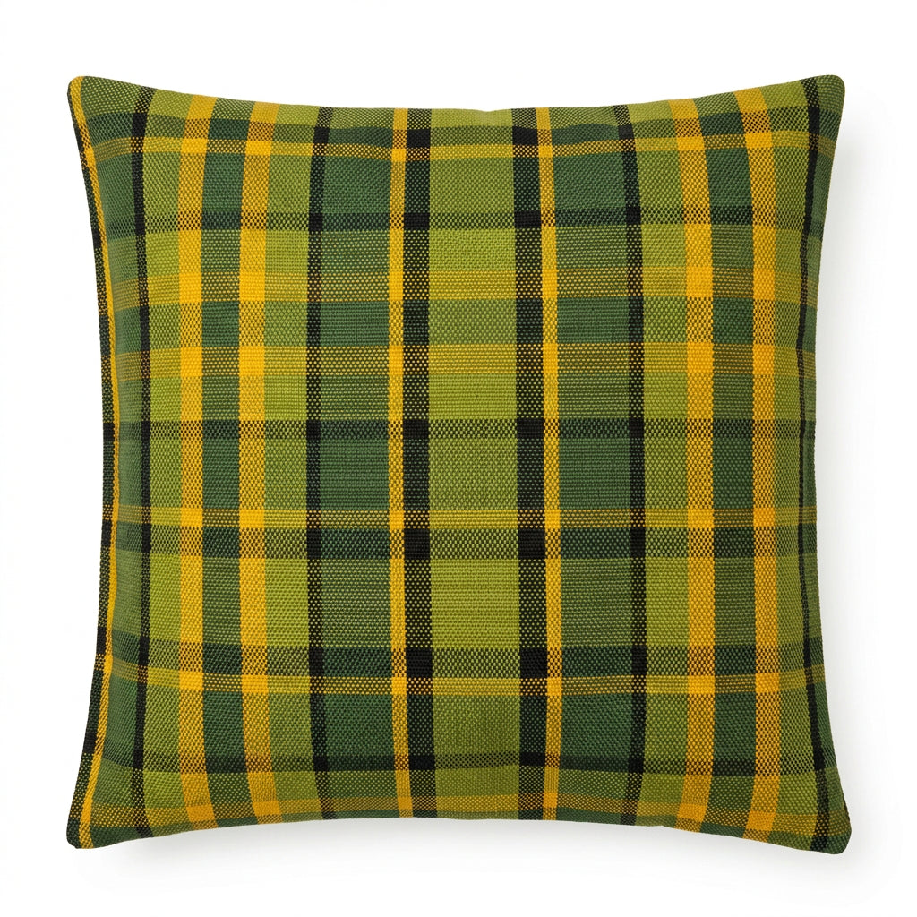 Westfalia kussen geruit groen/groen 40 x 40cm originele Westfalia stof – VW T2 Bus Westfalia
