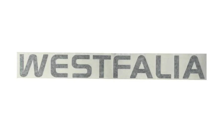 Aufkleber 'WESTFALIA', silber, 45x6cm