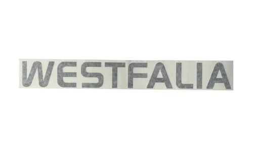 Aufkleber 'WESTFALIA', silber, 45x6cm