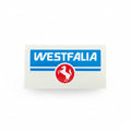 Aufkleber 'Westfalia' Pferd, 10x5cm, antikes Logo