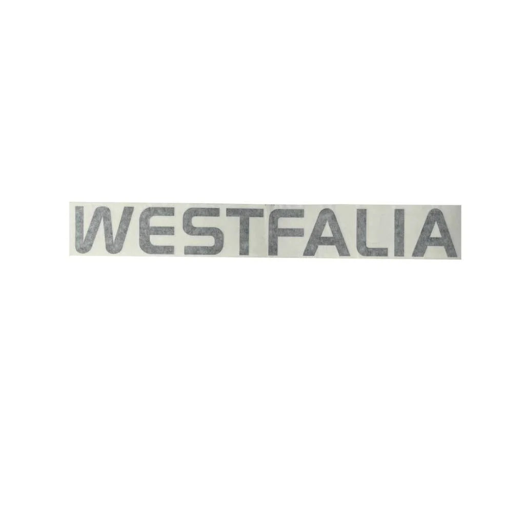 Aufkleber 'WESTFALIA', silber, 45x6cm