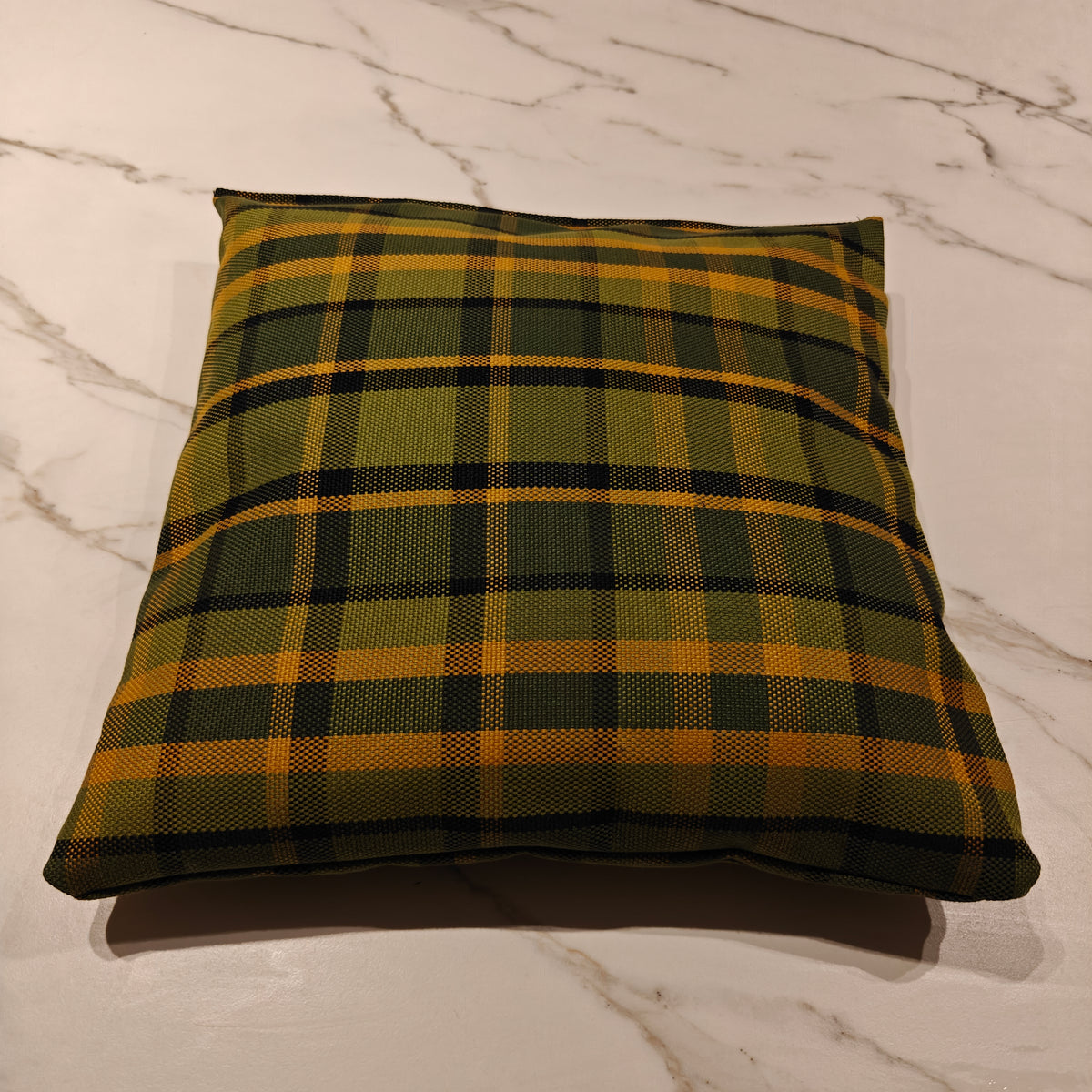 Westfalia kussen geruit groen/groen 40 x 40cm originele Westfalia stof – VW T2 Bus Westfalia – detail 4