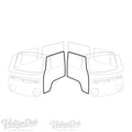 Türdichtungen Set links + rechts | VW T2 Bus 08/67-07/79 | 211 831 721D + 211 831 722D