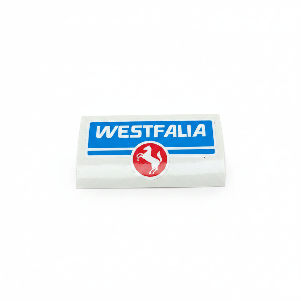 Aufkleber 'Westfalia' Pferd, 10x5cm, antikes Logo