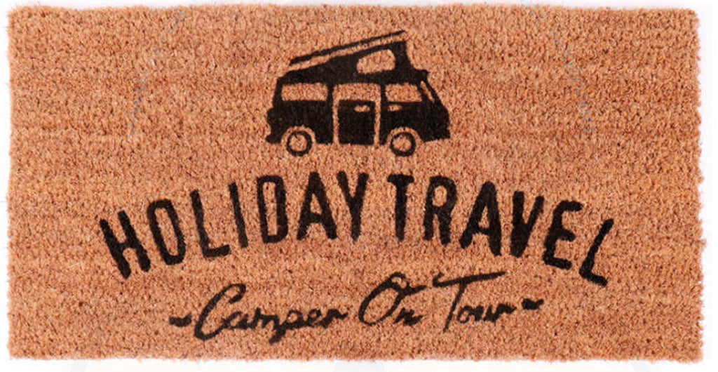 Fußmatte 50x25 cm Kokosfaser Holiday Travel
