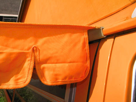 VW T2 Bus | Vintage Sonnenmarkise, orange, bis 07/79