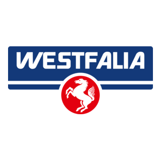 Aufkleber 'Westfalia' Pferd, 10x5cm